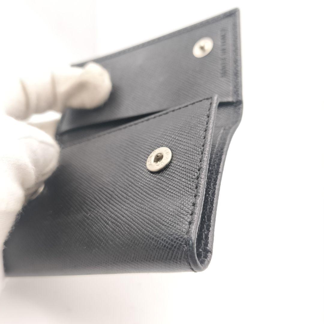 ◎プラダ　6連キーケース　サフィアーノ　トライアングルロゴ　ブラック