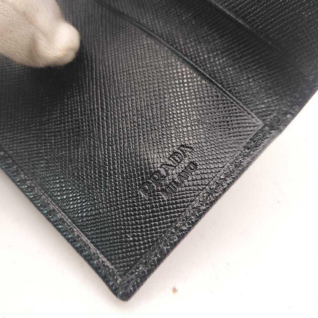 ◎プラダ　6連キーケース　サフィアーノ　トライアングルロゴ　ブラック