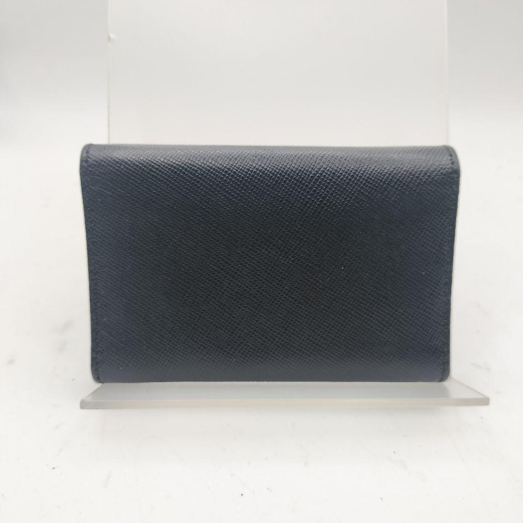 ◎プラダ　6連キーケース　サフィアーノ　トライアングルロゴ　ブラック