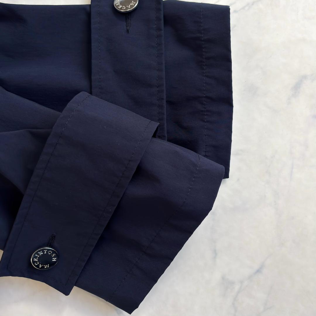 マッキントッシュ HUMBIEハンビー ステンカラーコート 紺 サイズ6 tq9