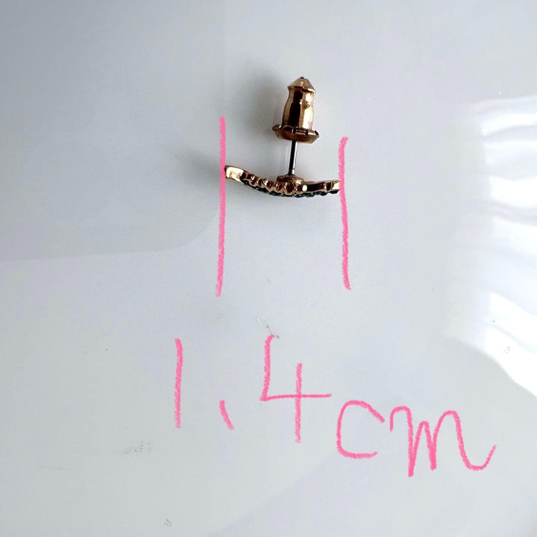 【セット商品】スワロフスキー　ノーティー　ネックレス&ピアス　ゴールドカラー　箱