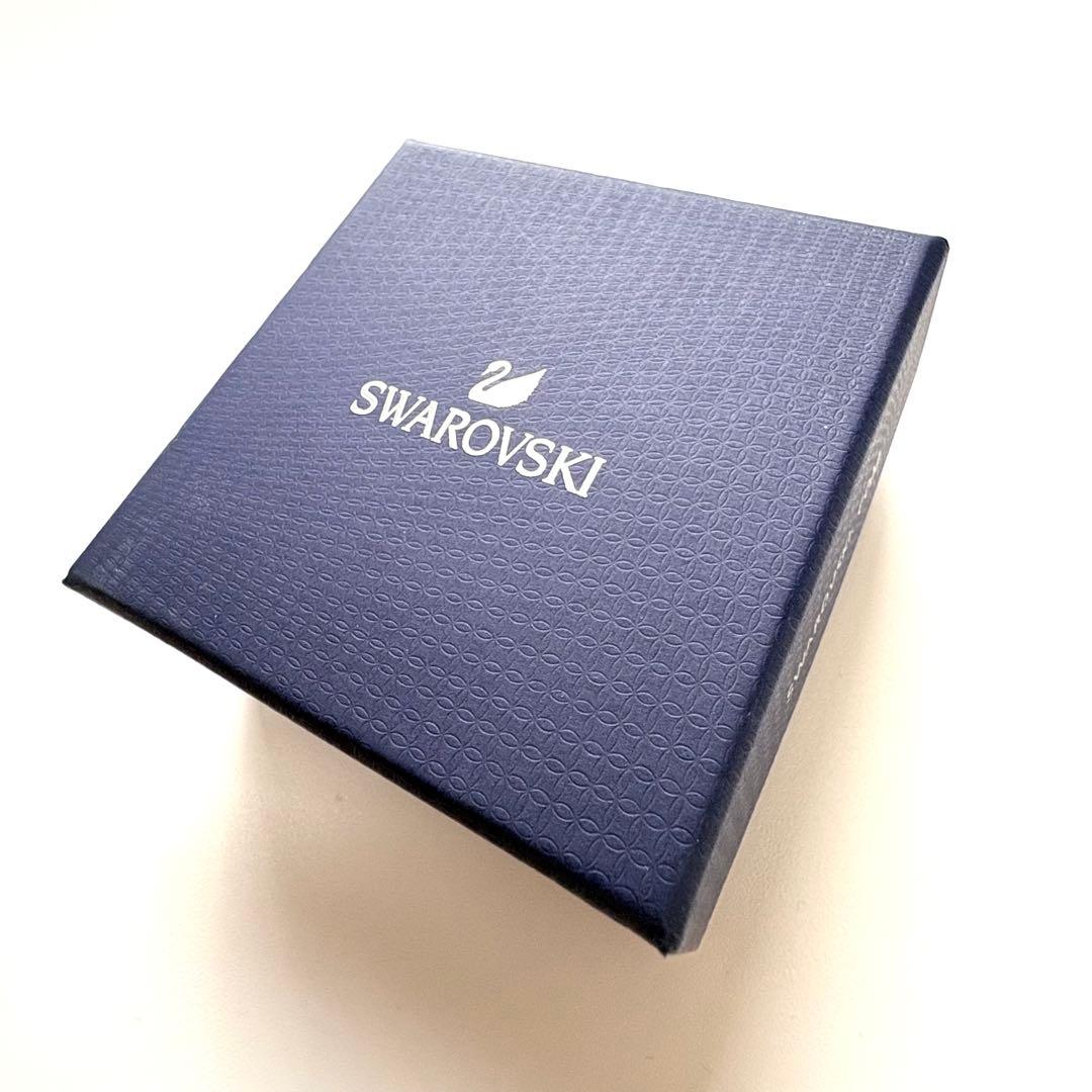 【セット商品】スワロフスキー　ノーティー　ネックレス&ピアス　ゴールドカラー　箱