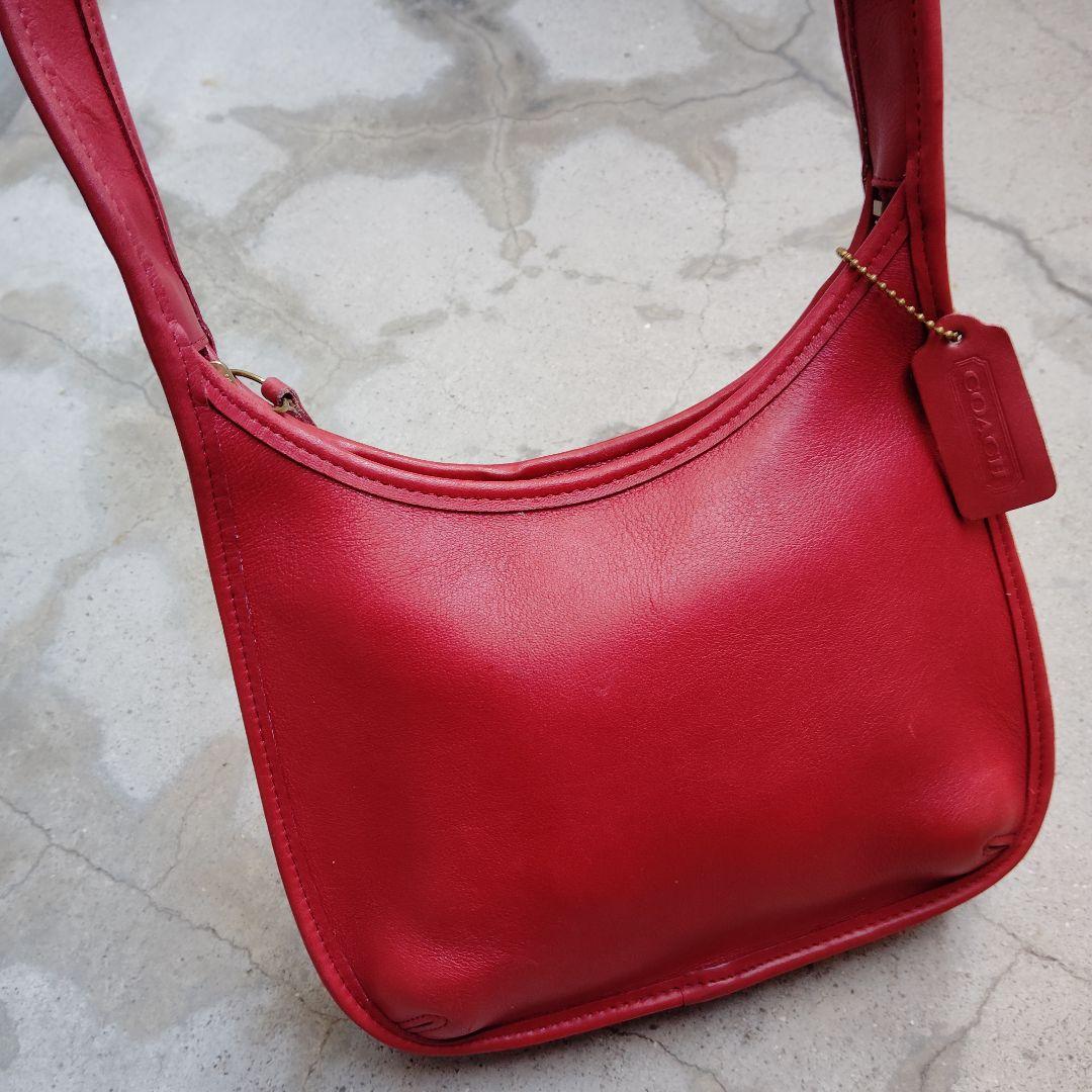 コーチ　オールドコーチ　エルゴ　ワンショルダーバッグ　9020　USA製　赤