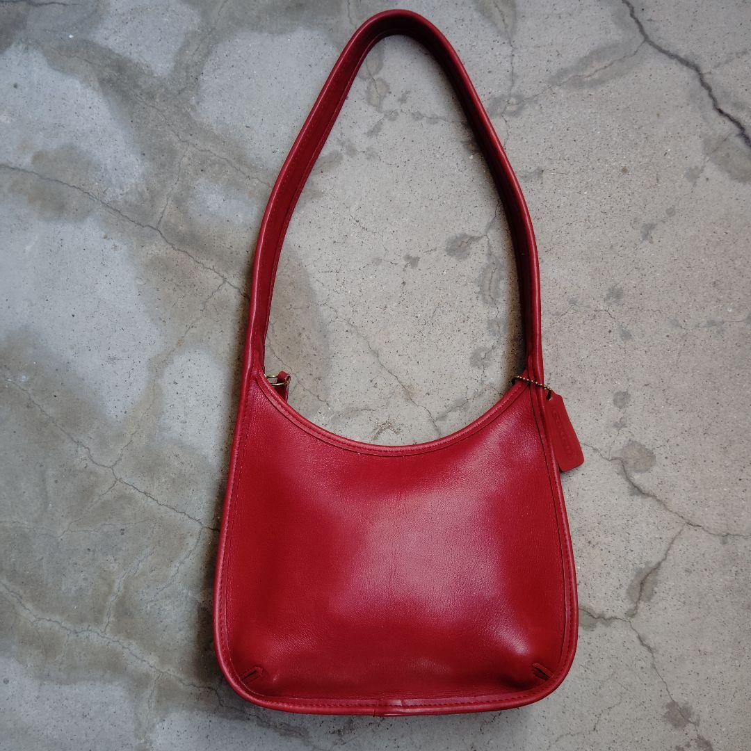 コーチ　オールドコーチ　エルゴ　ワンショルダーバッグ　9020　USA製　赤