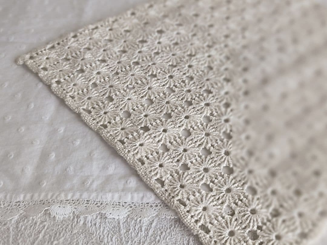 【ma さま】vintage cloth ❀ お花畑のような スクエアマット