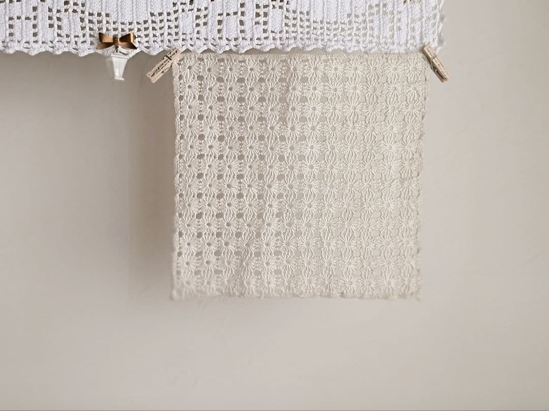 【ma さま】vintage cloth ❀ お花畑のような スクエアマット