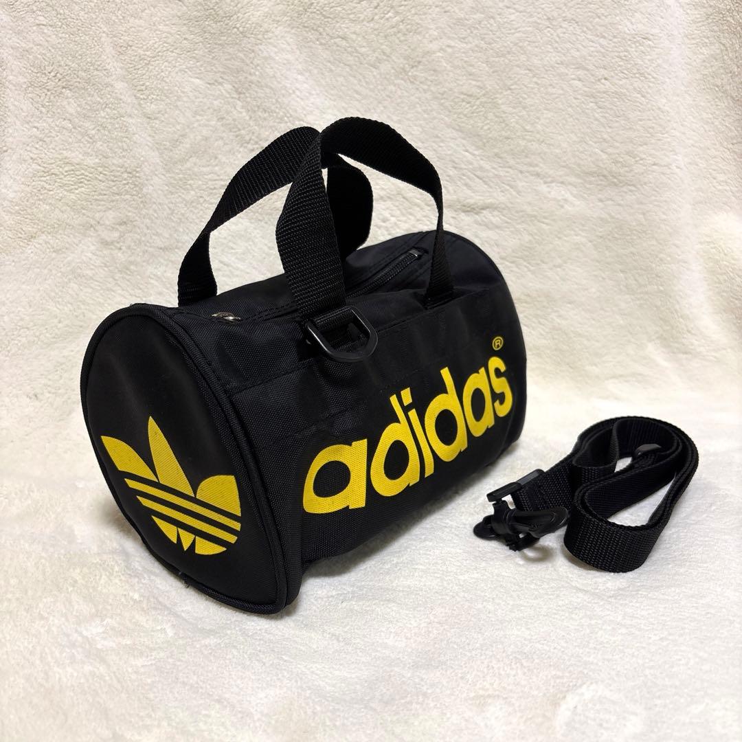 アディダス　デサント製90sミニボストンショルダーバック希少！レア！日本製
