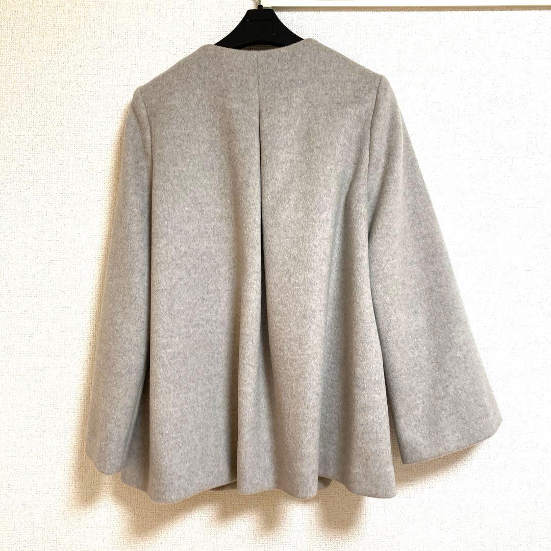 SHIPS ノーカラーショートコート