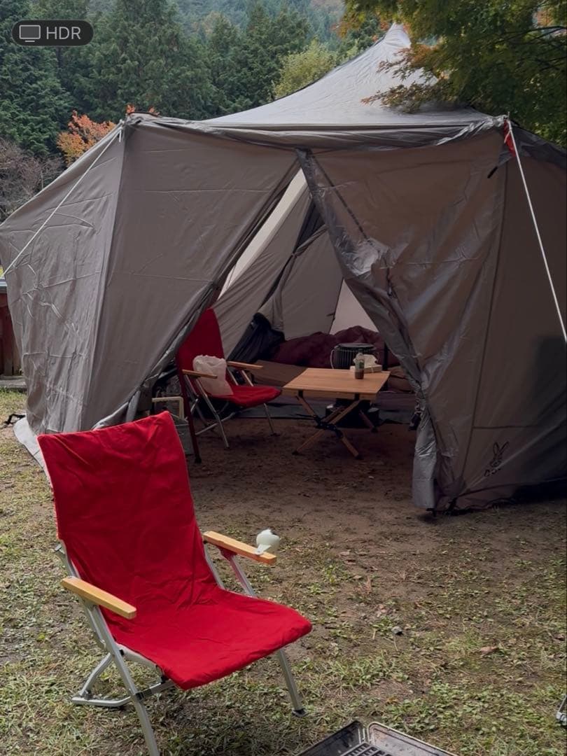 ①DOD ヤドカリテント　グランドシート　ポール4本　中古セット