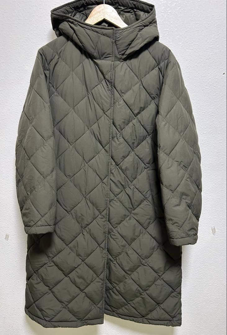 ユニクロ　パフテックロングコート　オリーブ　XL