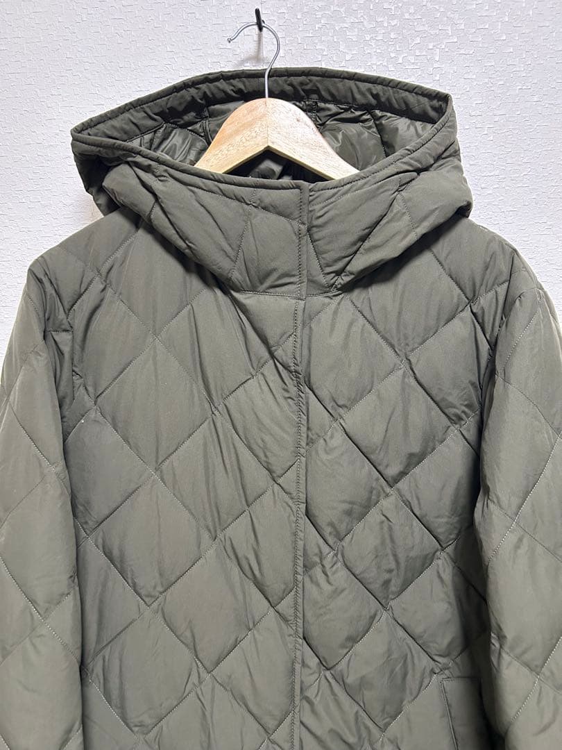 ユニクロ　パフテックロングコート　オリーブ　XL