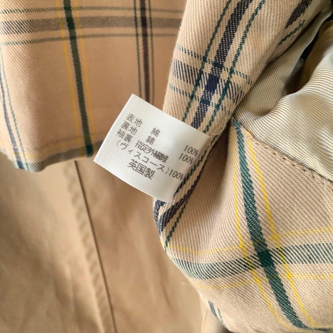 極美品 英国製グレンフェル Grenfell ジャケット 40 カーキ 黒タグ