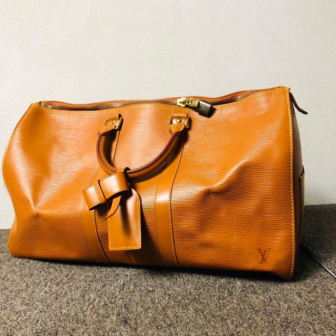 E71希少✨ルイヴィトン エピ レザーボストンバック 旅行カバン キーポル 45