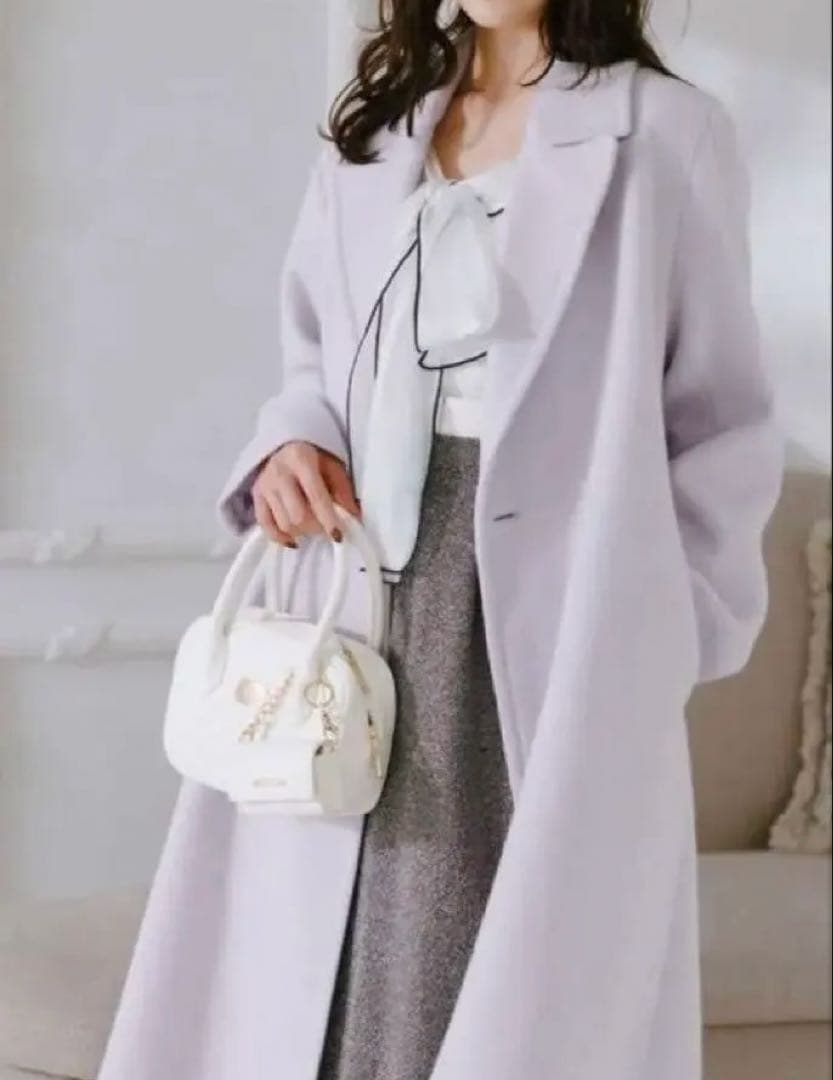 完売大人気商品 レア マーキュリーデュオ ウールチェスターコート ラベンダー M