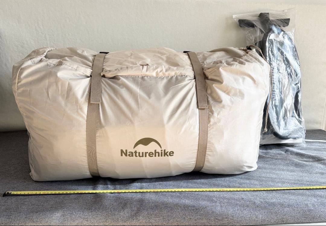 Naturehike 車一体型防水キャンプテント ベージュ(設営簡単 超美品)