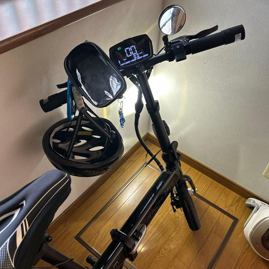 RICH BIT 電動アシスト自転車 折りたたみ式 黒
