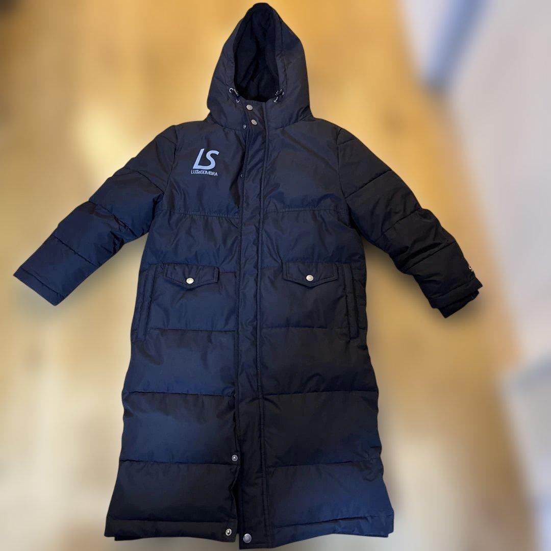 LUZeSOMBRA ブラックベンチコート 150-160