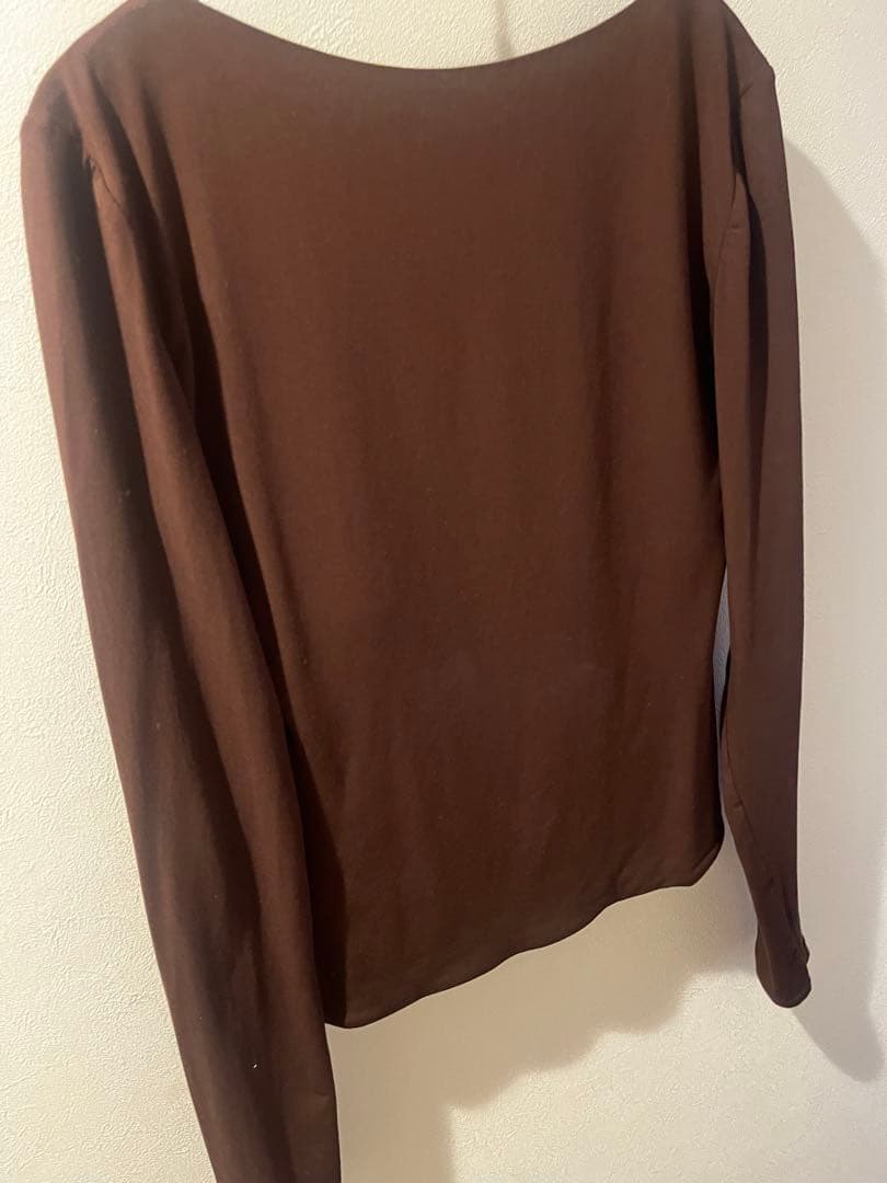 【M】AMATERAS 焦茶(DARK BROWN) パッド付き長袖トップス