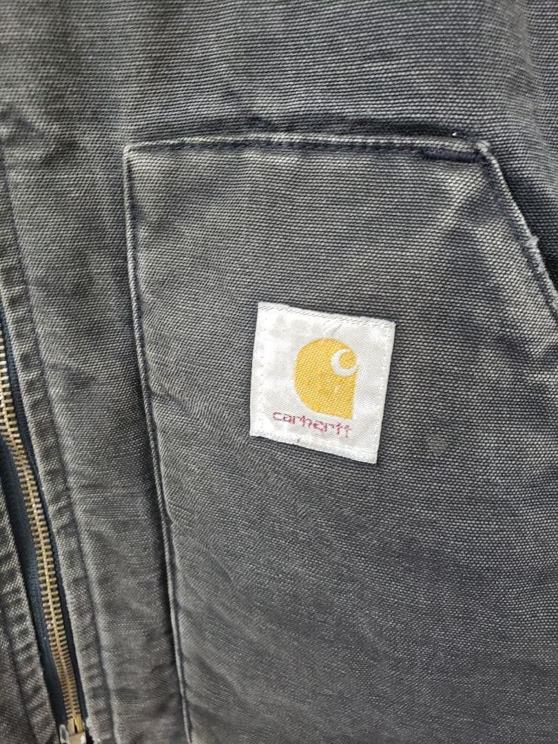 90s カーハート ダックベスト USA 製　襟カット　XXL ブラック