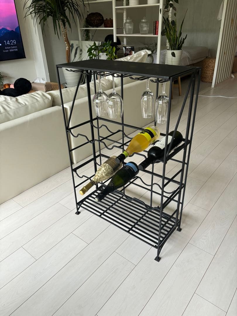 引取歓迎　ワインセラー　ワインラック　黒アイアン　鉄　ビンテージ