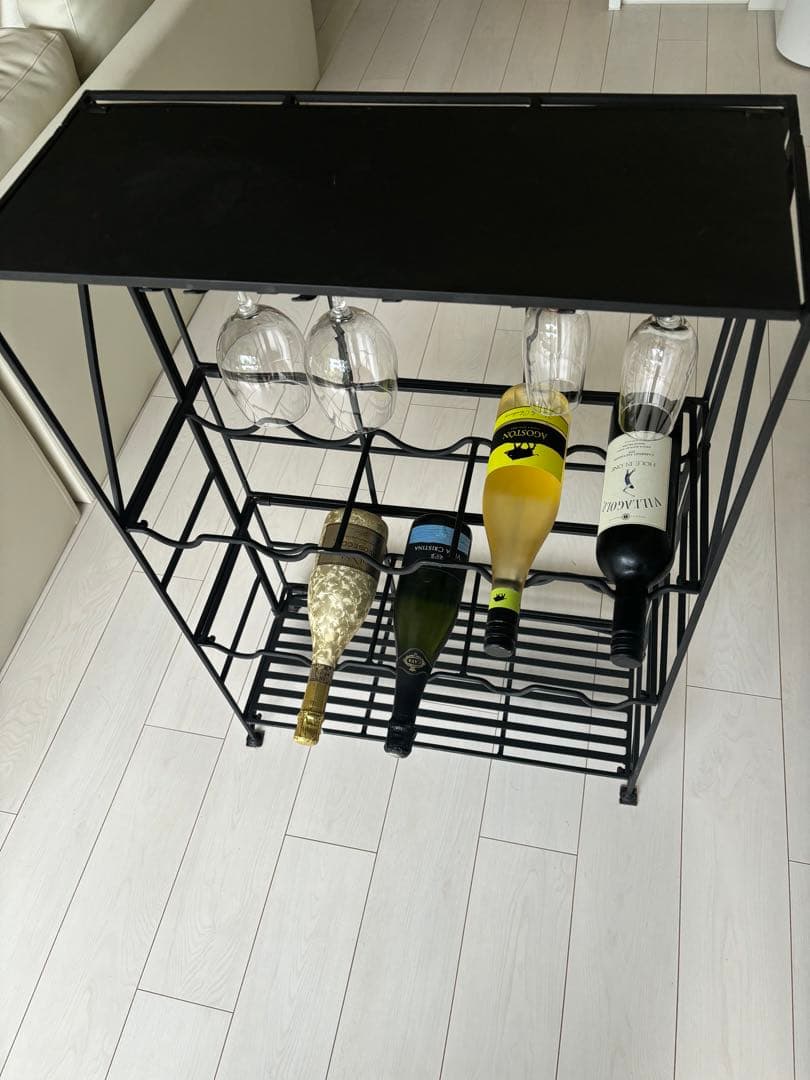 引取歓迎　ワインセラー　ワインラック　黒アイアン　鉄　ビンテージ