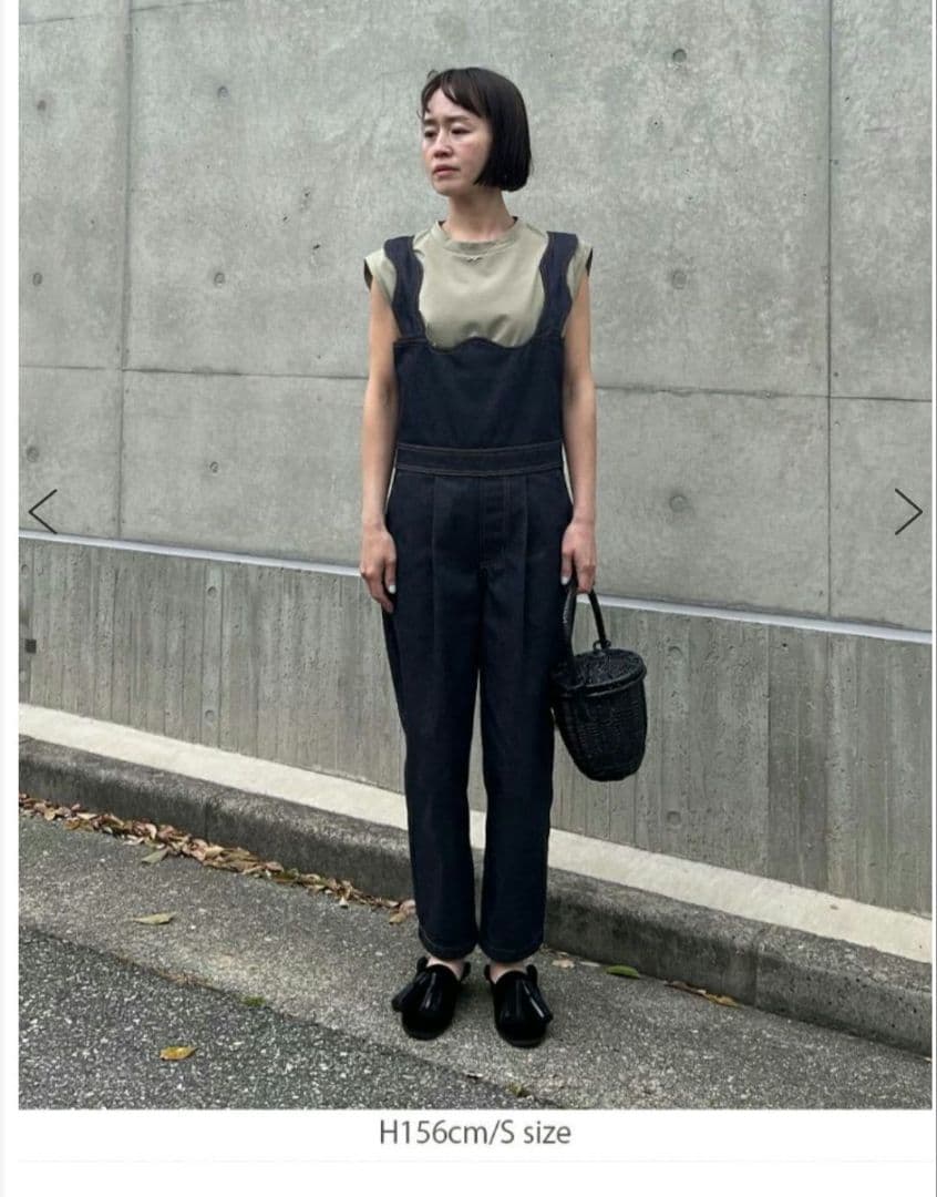 みい出品 未使用 bow.a ボウエー DENIM SALOPETTE