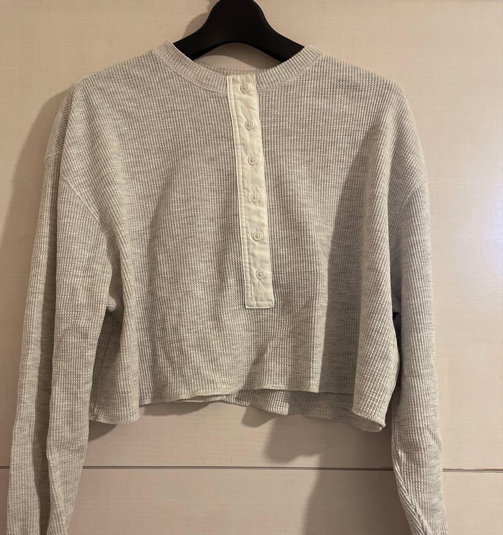 トップス anuke Waffle Henley Tops OML