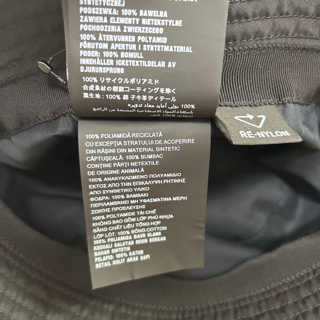 PRADA ブラック バケットハット M RE-NYLON