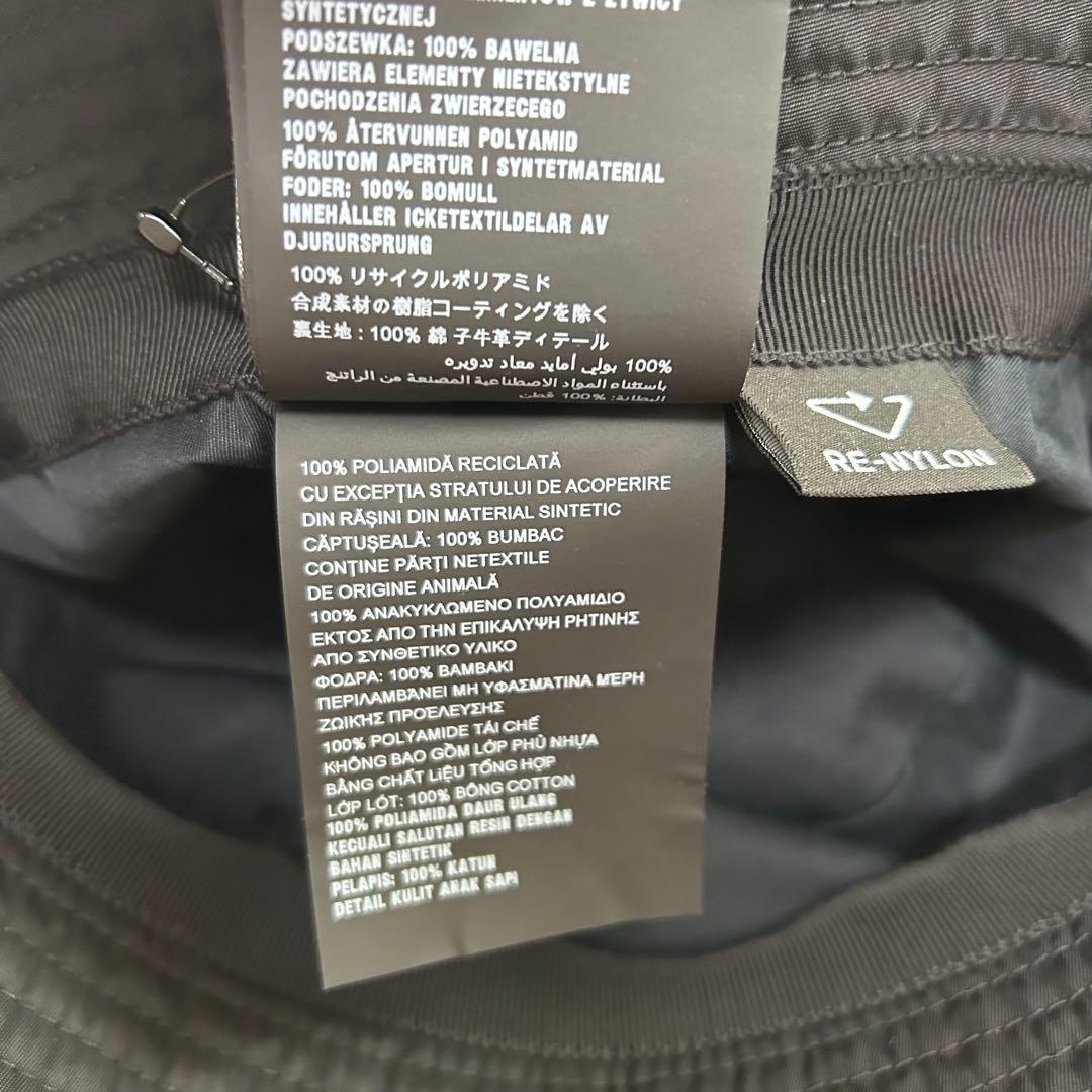 PRADA ブラック バケットハット M RE-NYLON
