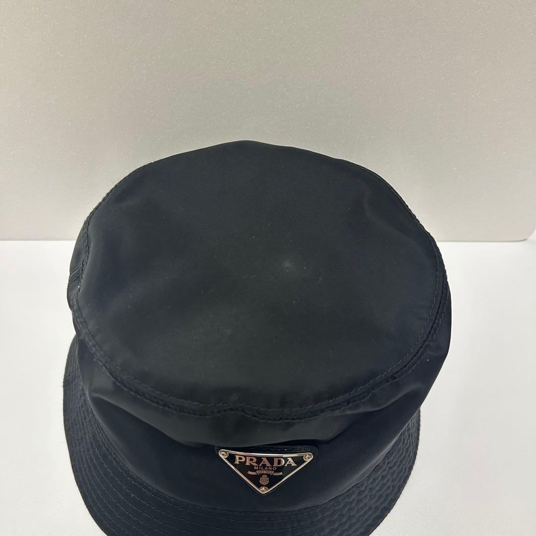 PRADA ブラック バケットハット M RE-NYLON