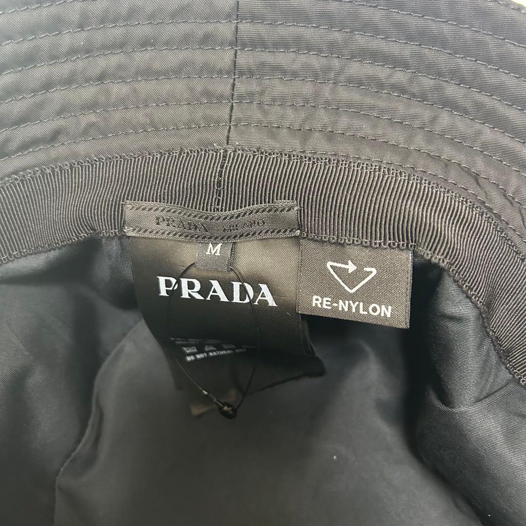 PRADA ブラック バケットハット M RE-NYLON