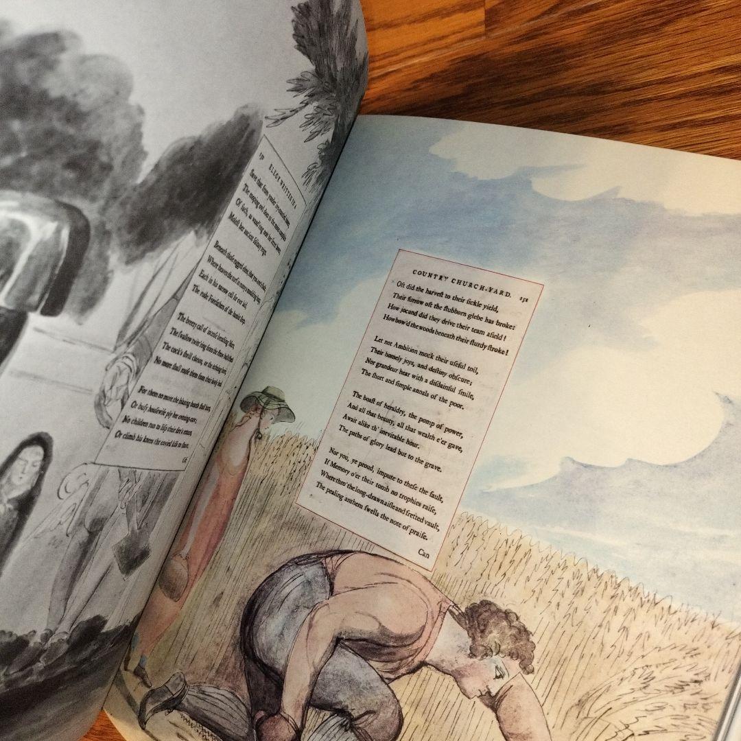 ウィリアム・ブレイク 水彩画 グレイの詩集