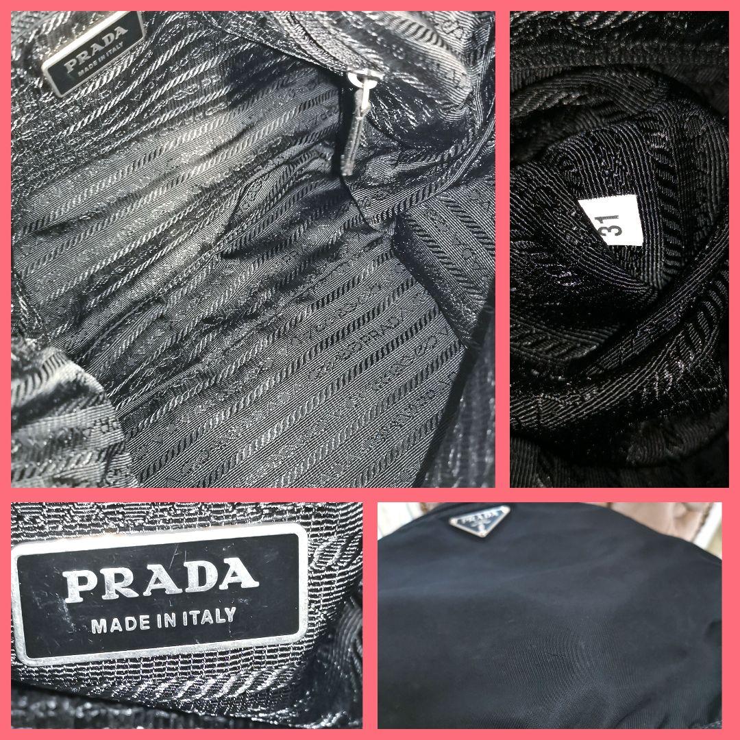 ⌘ちゃんま⌘! プラダ黒 PRADA 斜めがけショルダーバッグ 鑑定済み！