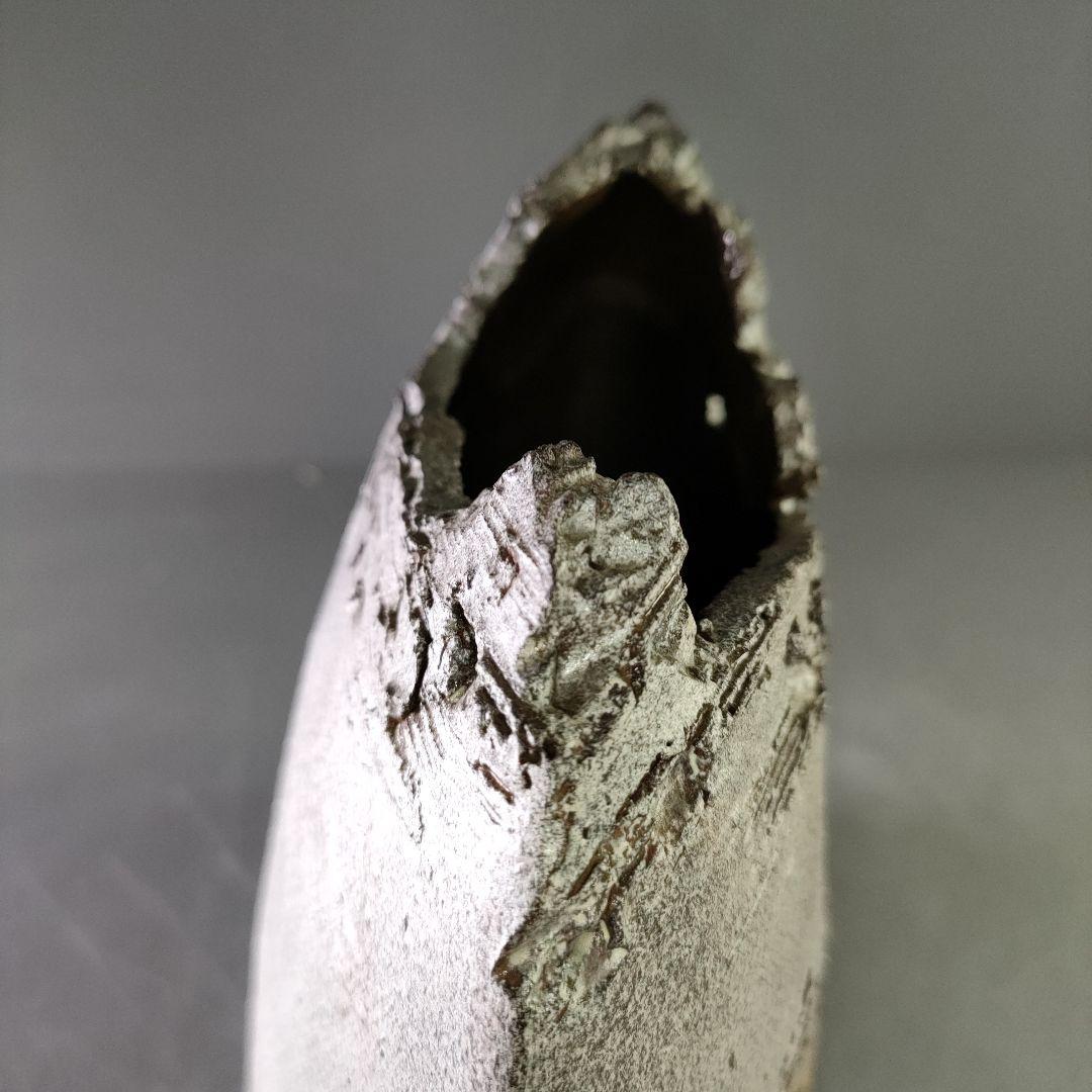 A1213-11/九谷焼/谷敷正人 造/雅彩石楠花文扁壷/花瓶/花器/華道具/