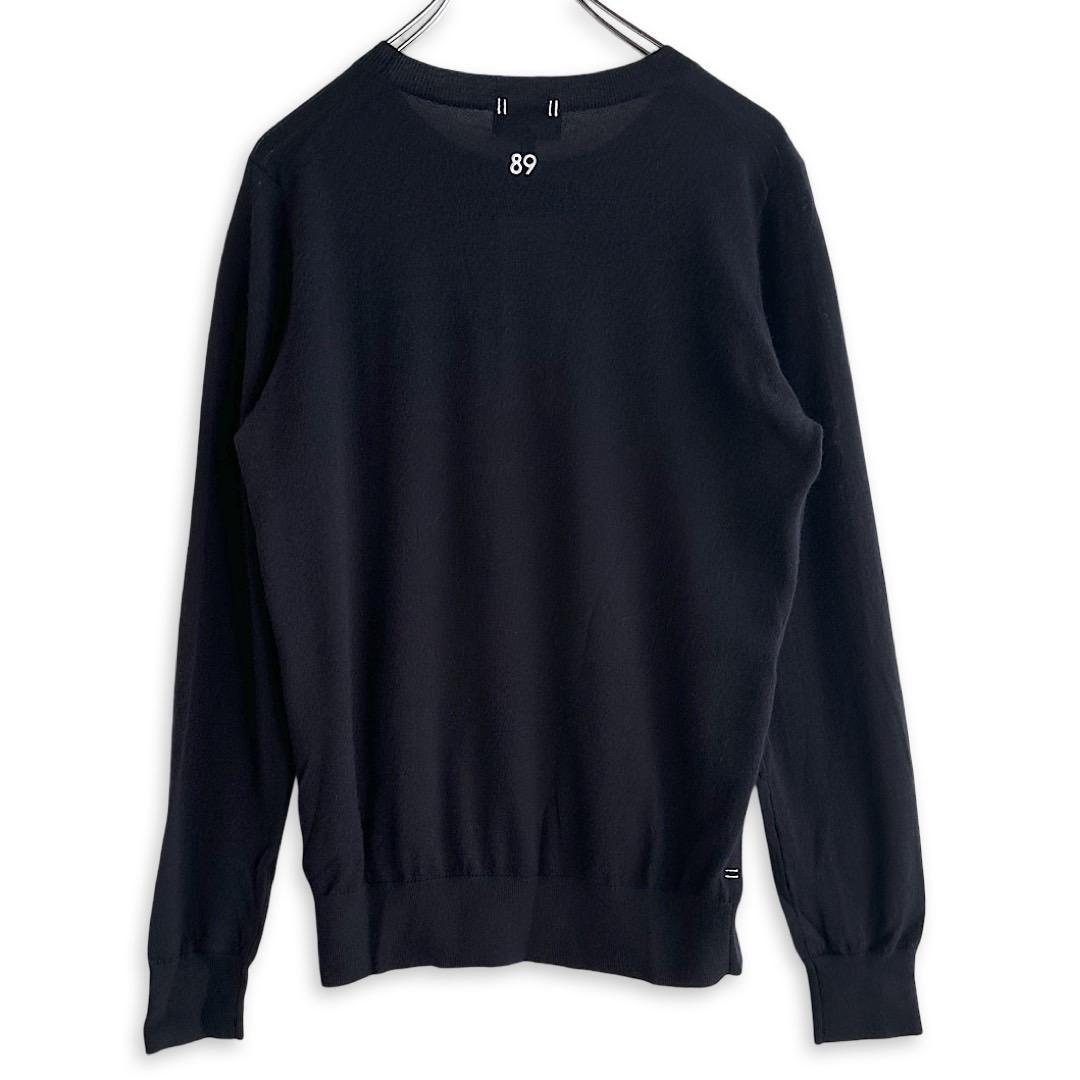 454 パーリーゲイツ 定価41,800円 カシミヤ100％ ニット 紺 0 S