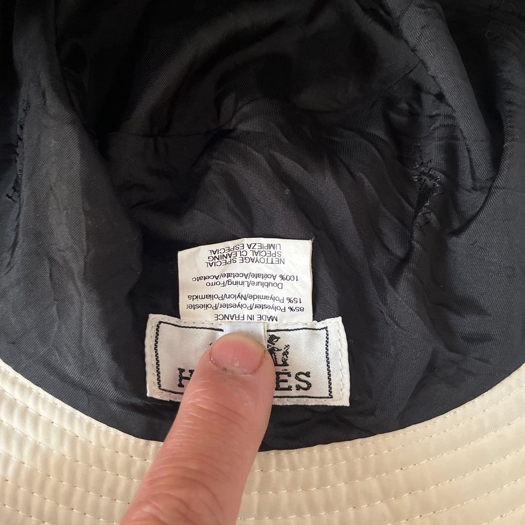 HERMES ブラック バケットハット サイズ60