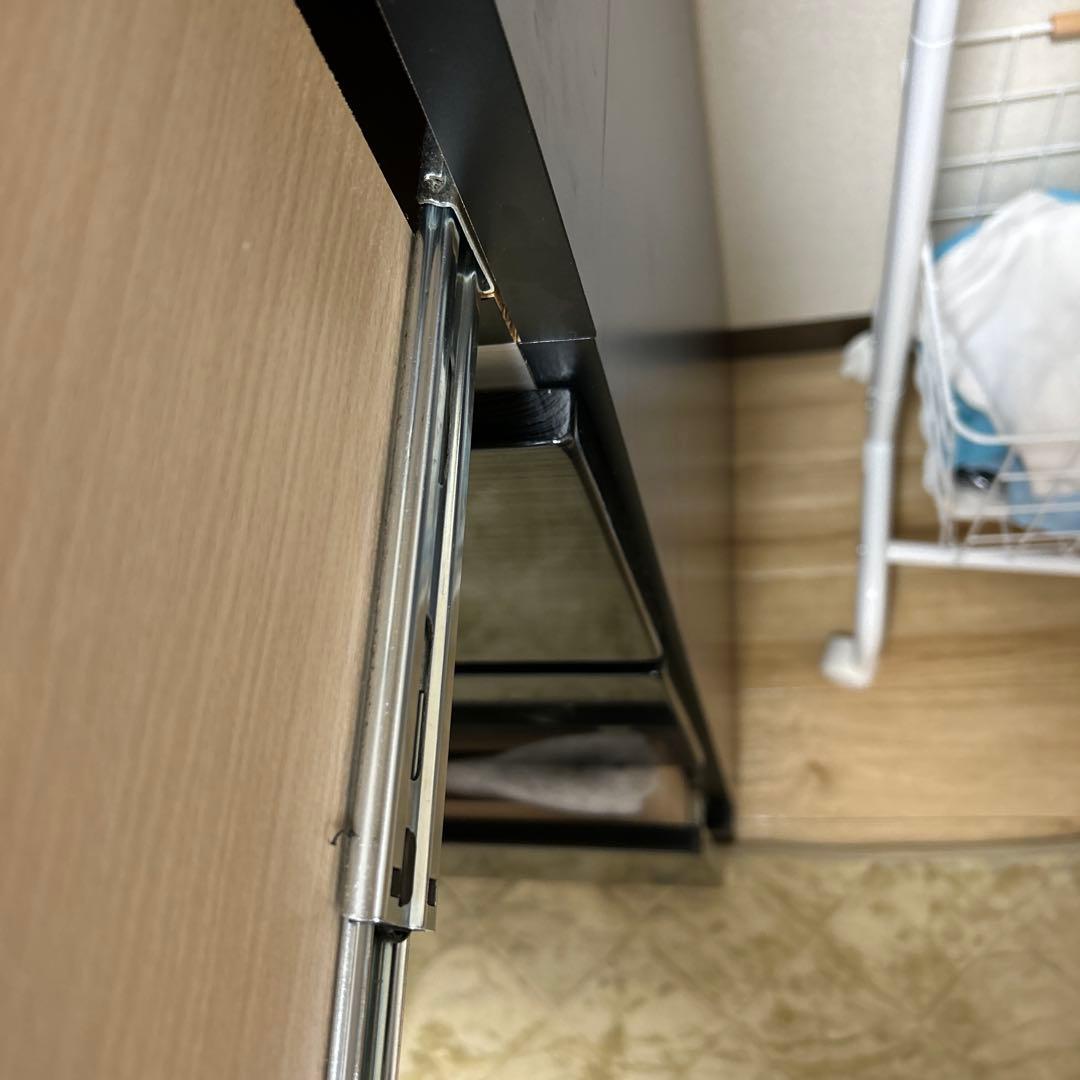 ブラック木製チェスト