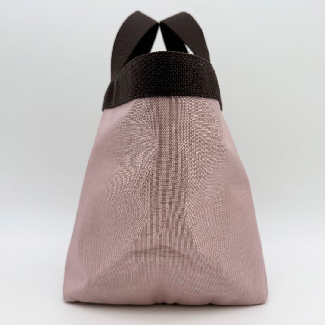 【極美品】エルベシャプリエ 707C ナイロン舟型トート M タマラ×モカ