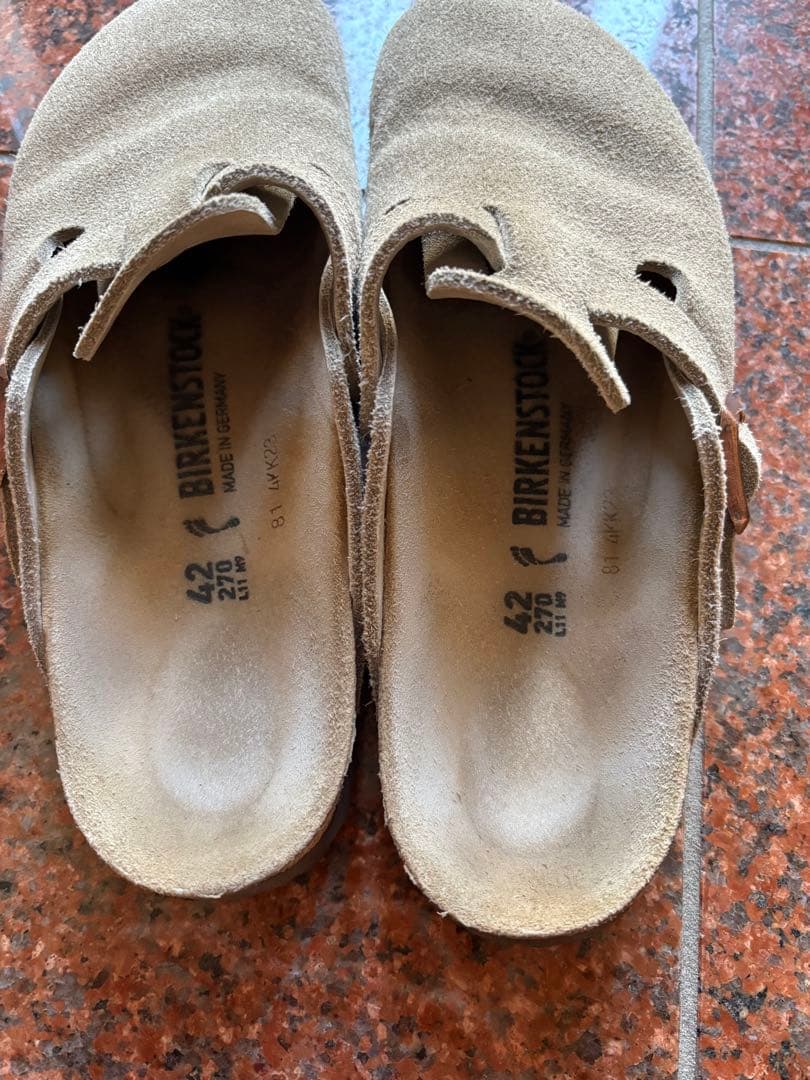 靴 Birkenstock Boston - Beige - Size 42