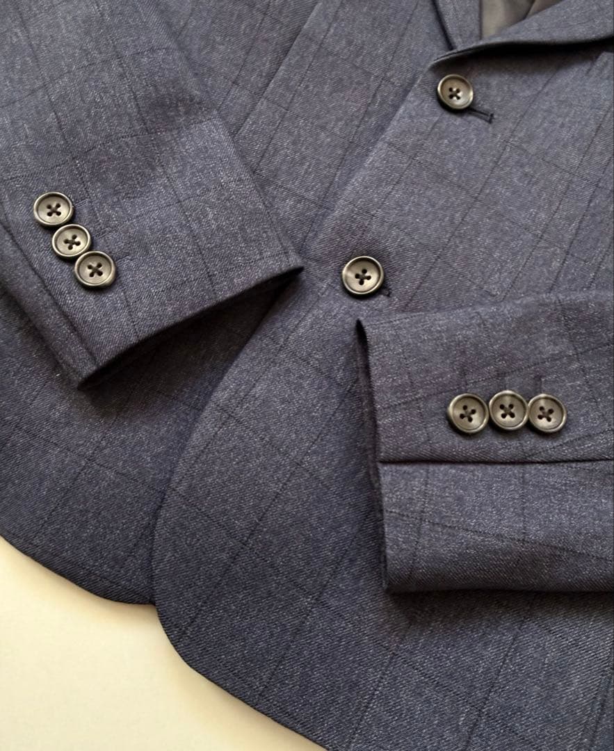 【美品】プティマイン☆ フォーマル紺ジャケット+ショートパンツセット 120