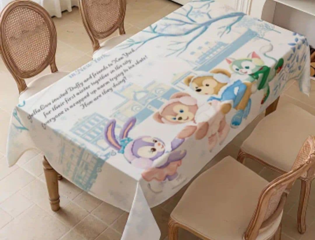 モンキー！ダッフィー　フレンズ　掛け布団カバーと枕カバーセミダブル