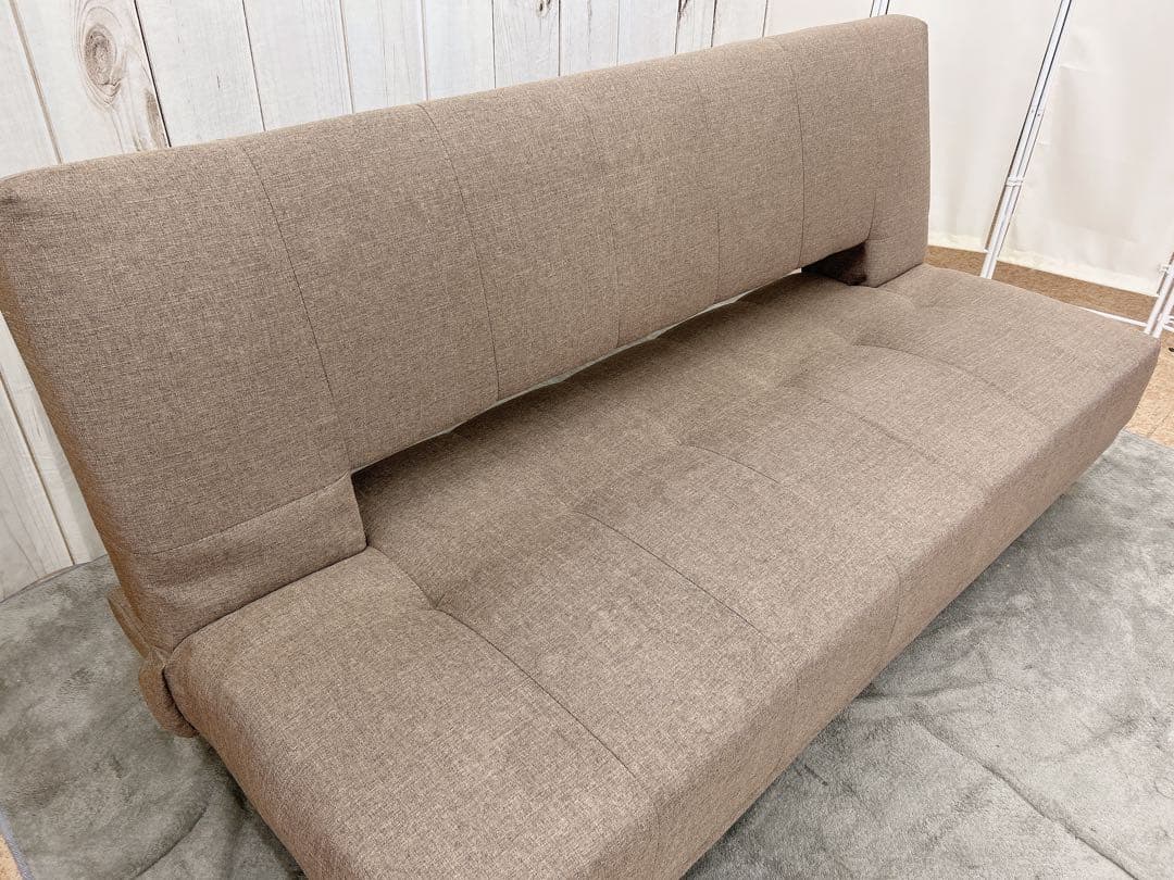 ソファーベッド（ブラウン）