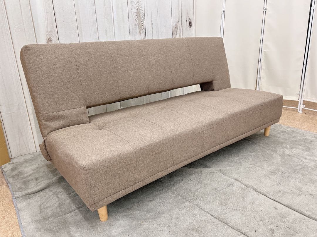 ソファーベッド（ブラウン）