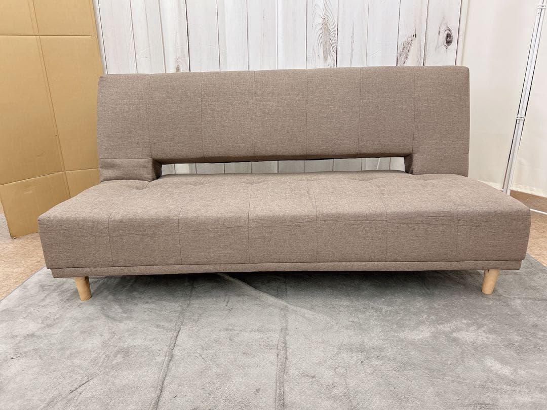 ソファーベッド（ブラウン）