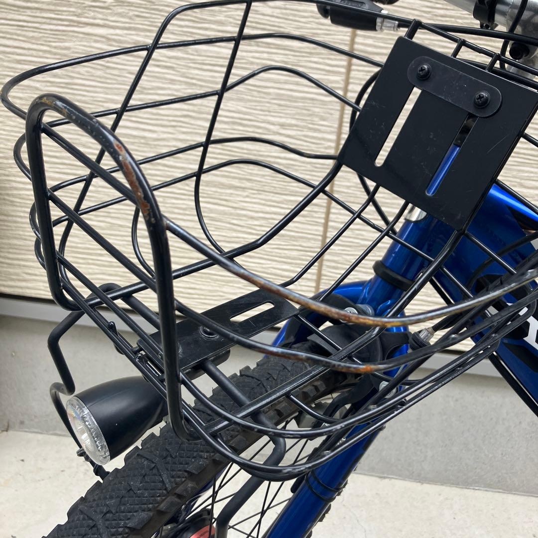 サイクルベースあさひ　20インチ 子供用自転車 青 前カゴ付き