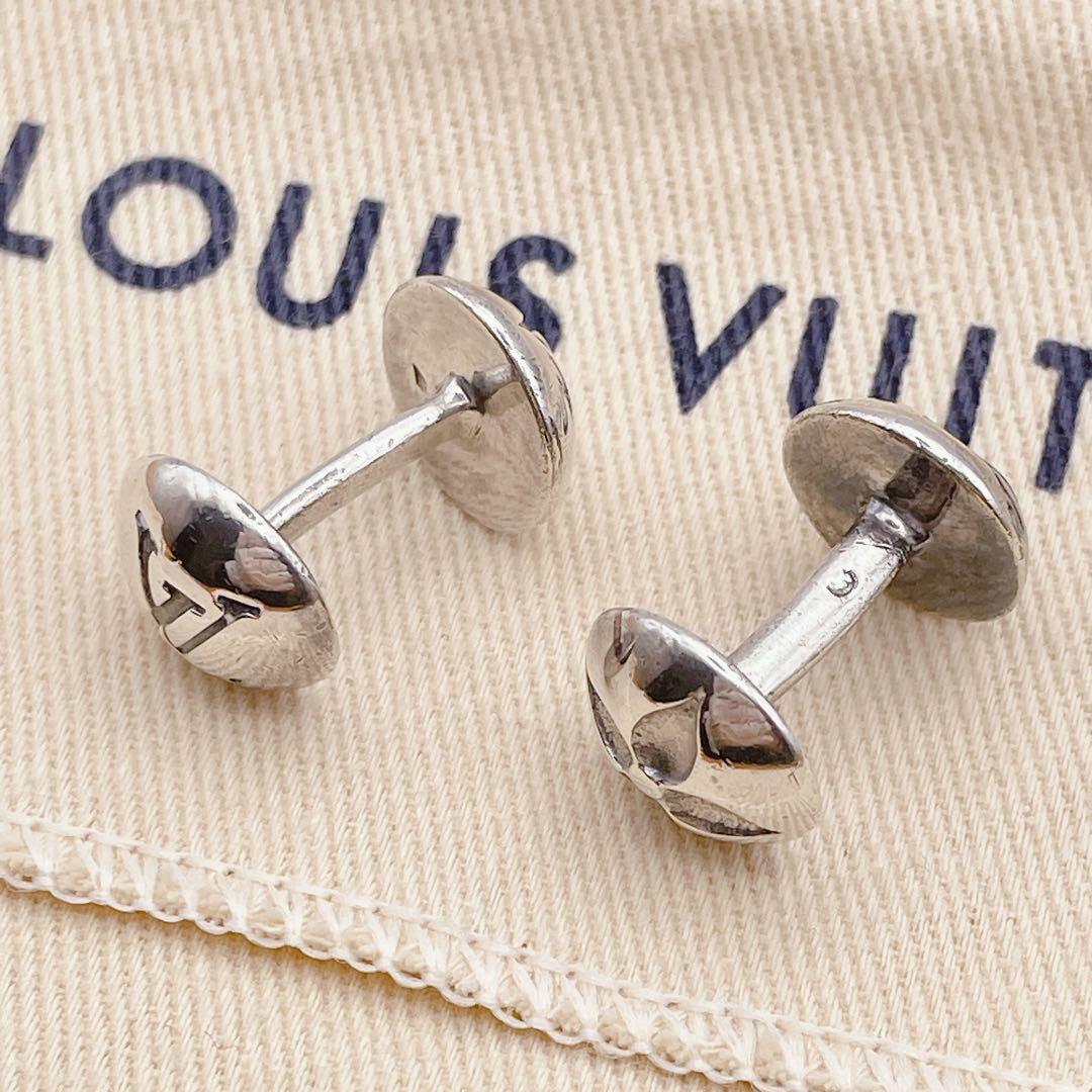 LOUIS VUITTON カフリンクス　ブトン　ドゥ　マンシェット　シルバー