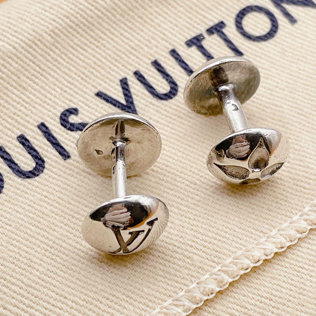LOUIS VUITTON カフリンクス　ブトン　ドゥ　マンシェット　シルバー