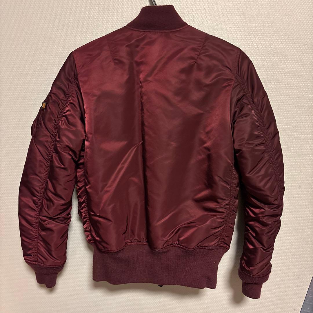 【レア】90s ALPHA MA-1 フライトジャケット バーガンディ