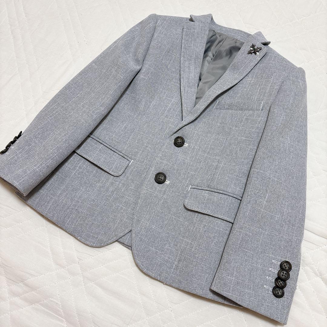 プティマイン　110 ライトグレー　セットアップ　飛行機　ボーダー　卒服