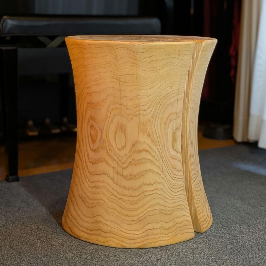 坂尻　　檜　大型　切り株　丸太　椅子　スツール　テーブル　高さ約45㎝